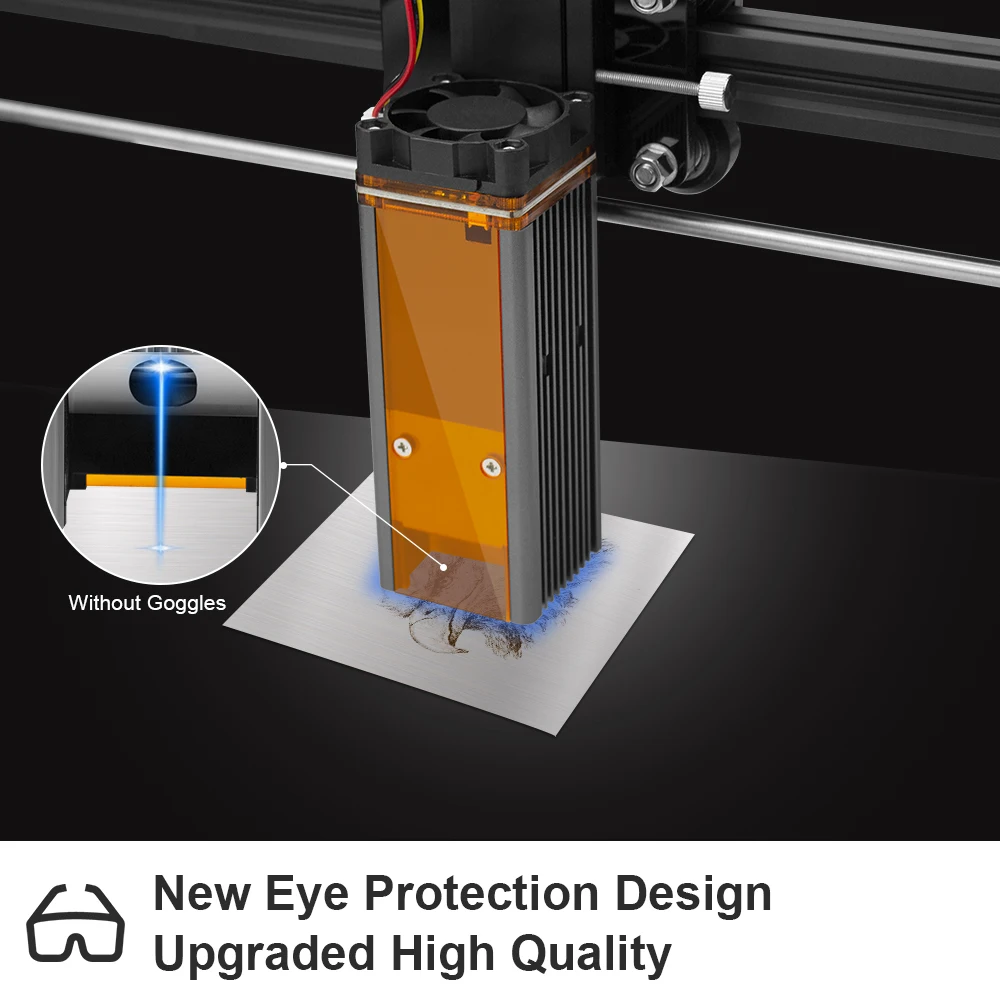 Wainlux Laser Engraver JL3 40w DIY Laser Engraving Cutting Machine Printer Big Power For Logo carving Cut wood Leather Metal