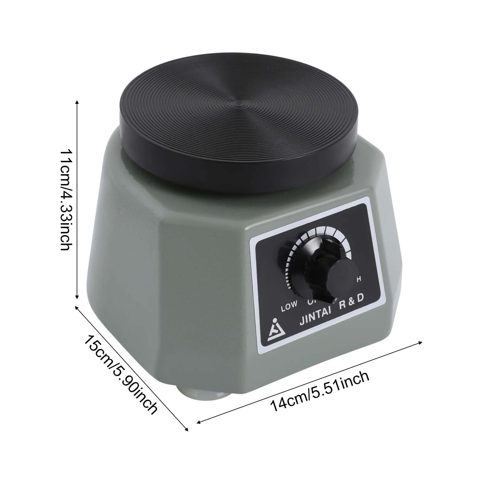 10 cm ronde tandheelkundige vibrator, variabele snelheid Lab Shaker oscillator vibrerende machine voor het mengen van gips/gips gieten modellen 100 W