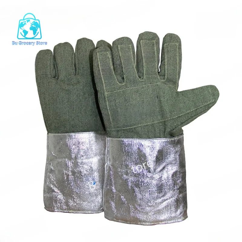ABL-S515 High Temperature 1000 Degree Heat Insulation Gloves Industrial Grade Aluminum Foil Cutting Resistance