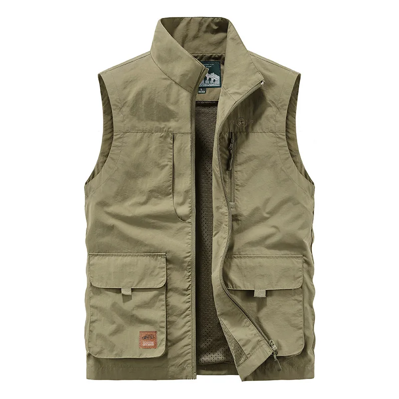 FGKKS Men's Utility Vest Solid Thin 3