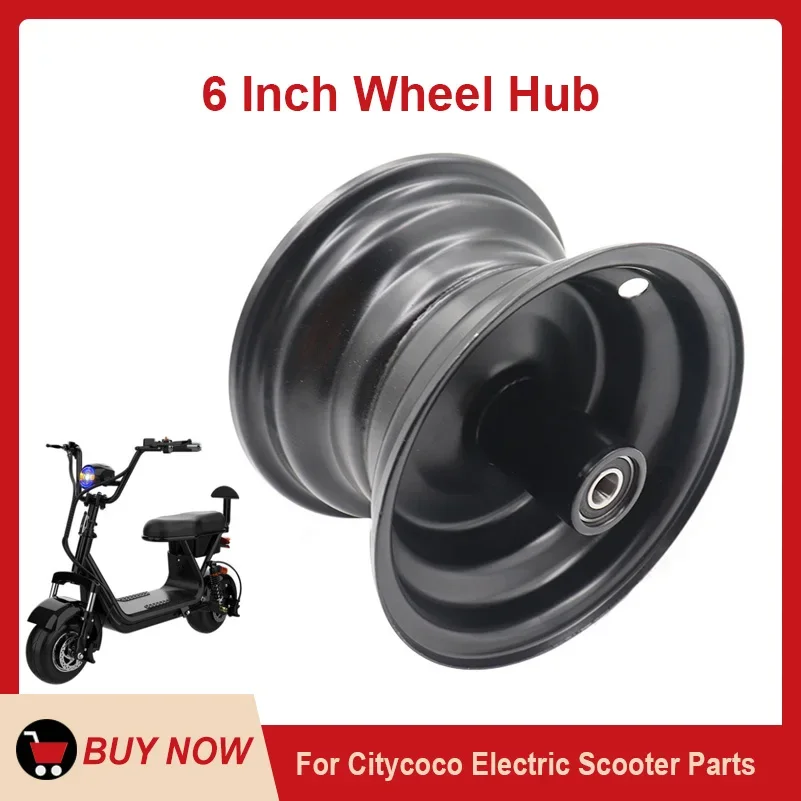 6 Inch Rim Aluminum Alloy Wheel Hub for 10x6.00-6 13x5.00-6 15x6.00-6 Tire  Small Citycoco Electric Scooter / Atv Go Kart