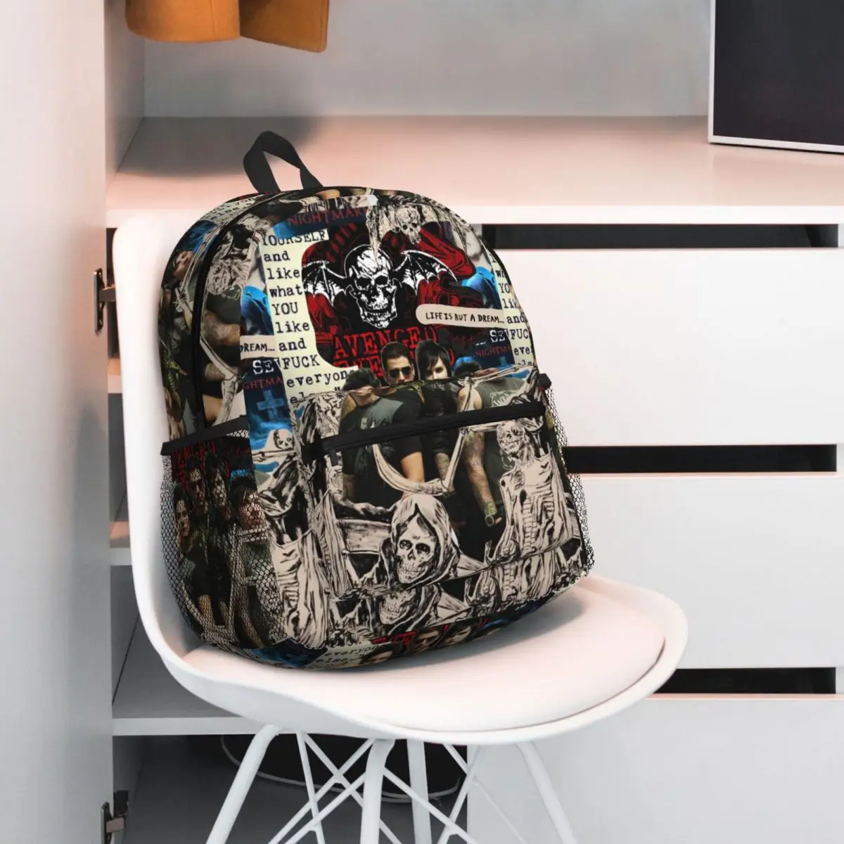 

Avenged Sevenfold Backpack Daypack Large Capacity Kids BookBag School Bag Shoulder Bags for Men Women