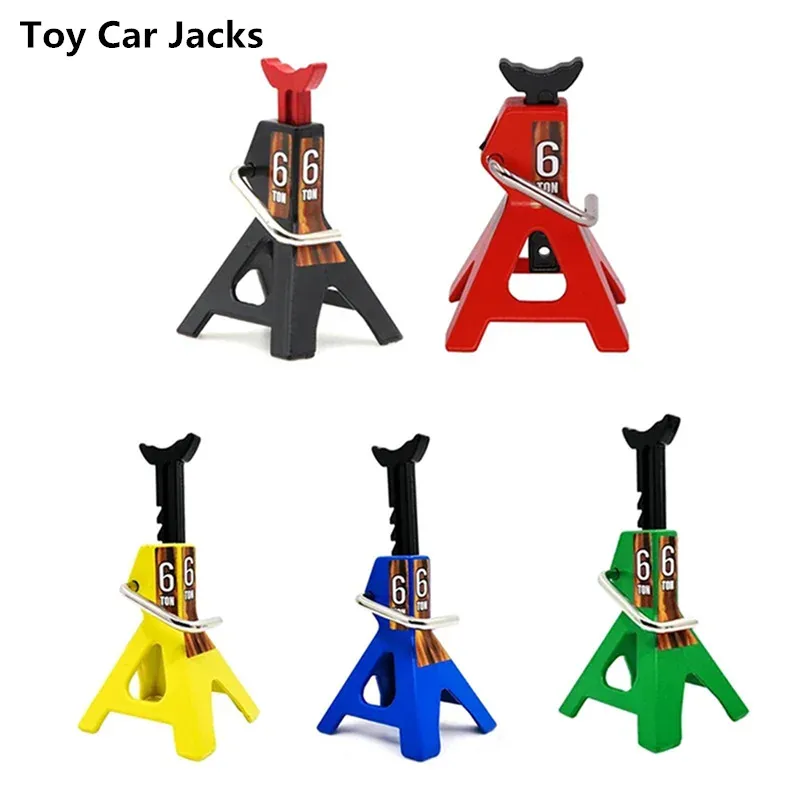 

6 Ton Floor Simulation Jacks Stands Lift Pair Rack For Remote Toy Car Truck Tire Change Scene Accessories (Only Fit For Toy Car)