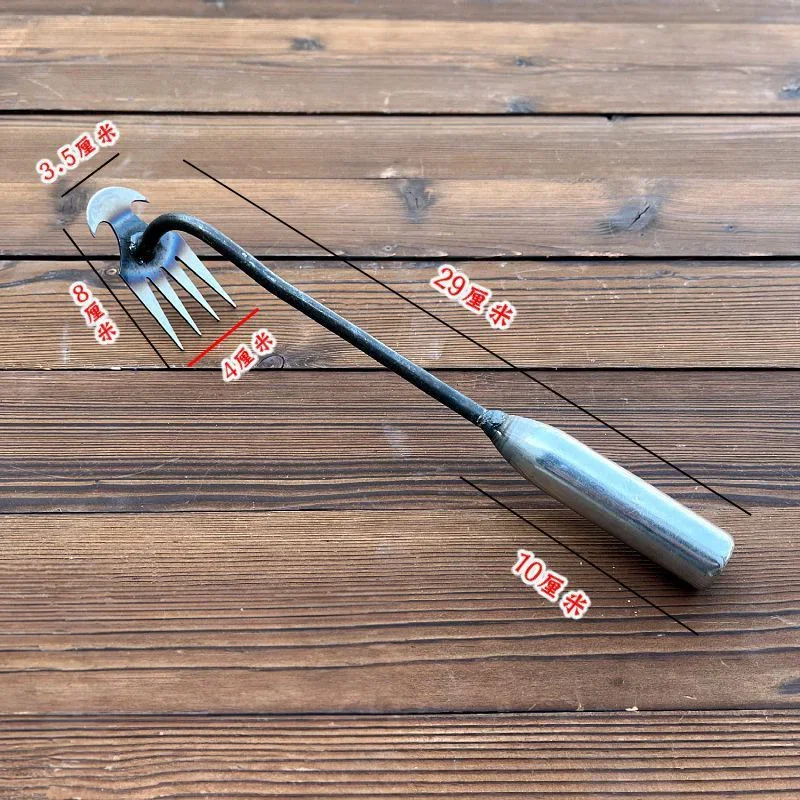 Hoe Weeding Artifact, Uprooting and Weeding Tools, Gardening Hoeing Rake, Manganese Steel Farm Tool, Small Hoe, Loosening Soil a image 4