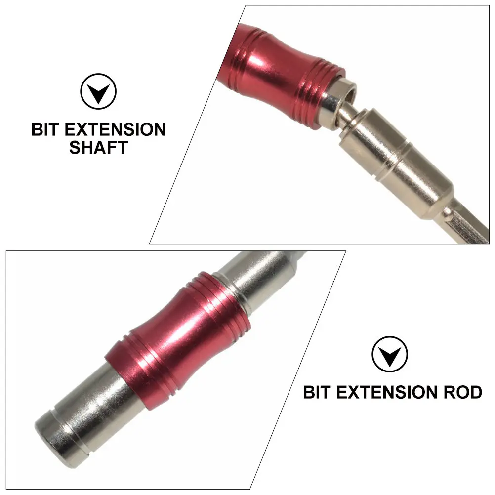 1/4 Inch Hex Shank Magnetic Bit Extension Rod Pivoting Tip Holder For Drill Socket Adapter Chrome Vanadium Steel Shaft