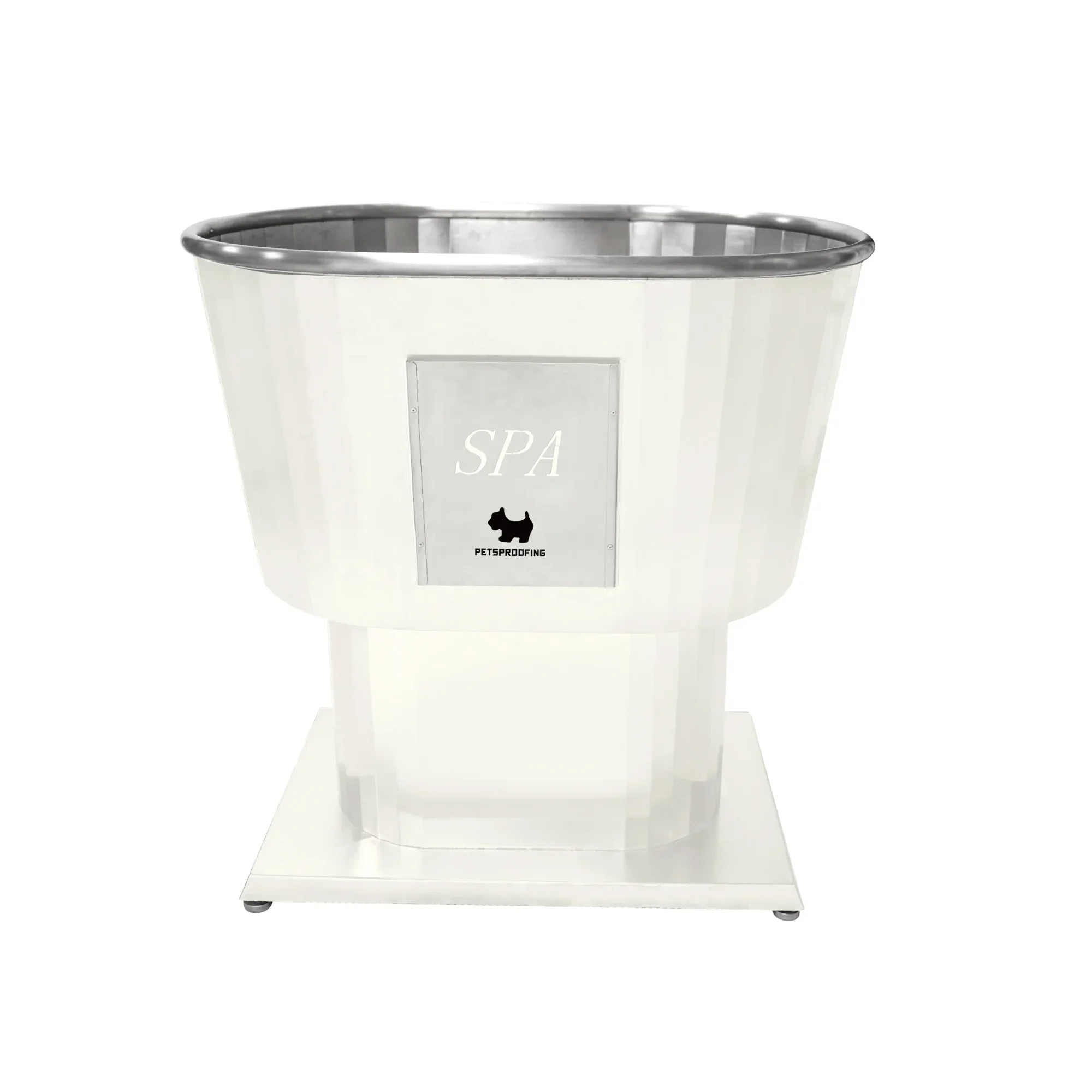 

Petsproofing Stainless Steel Automatic Dog Wash Station Anti-Skid Multipurpose Collapsible Pet Bathtub for Pet Hospitals