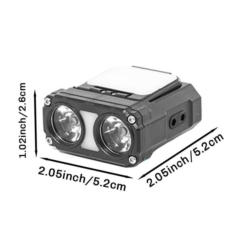 Mini Lampe de Sauna à LED Rechargeable par USB, Éclairage à Angle Réglable pour Camping