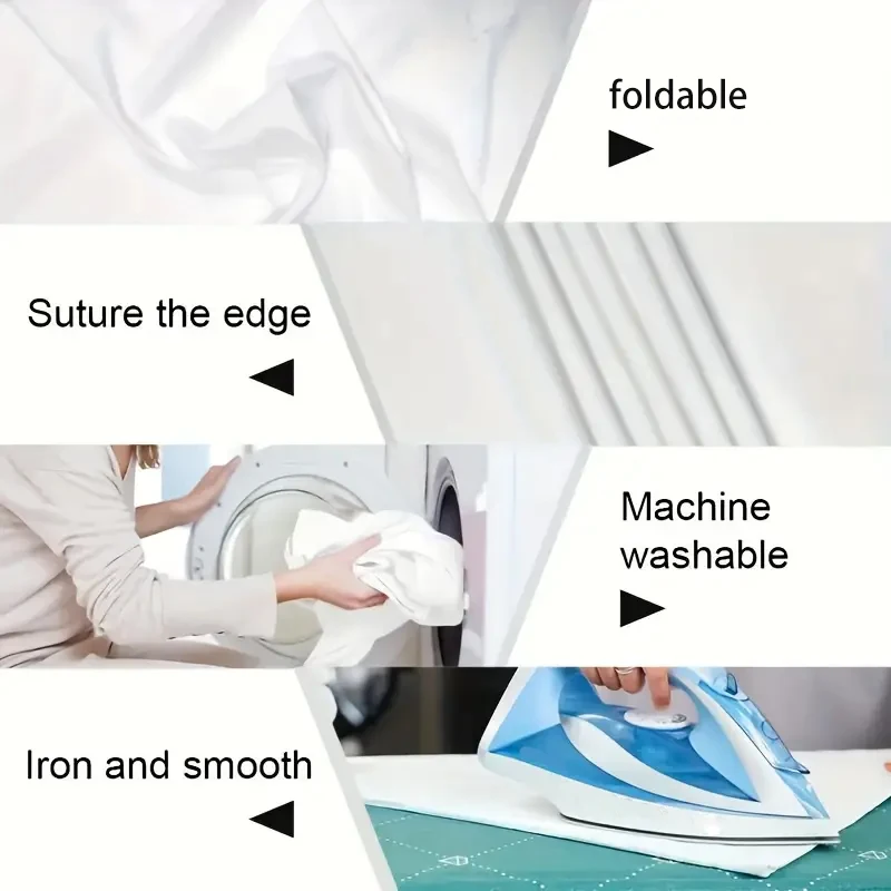 قماش خلفية بيضاء نقية، مناسب للبث المباشر، الاستوديو، إلخ. قابلة للتنظيف وإعادة الاستخدام، قابلة للطي، سهلة الحمل.