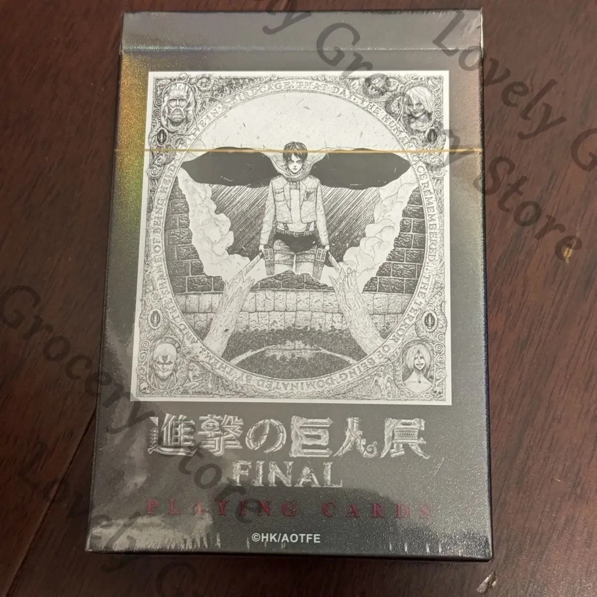 

Anime Eren Jaeger Attack on Titan Ataque A Los Titanes Levi Ackerman Shingeki No Kyojin Hange Zoe Cosplay Playing Cards Gift