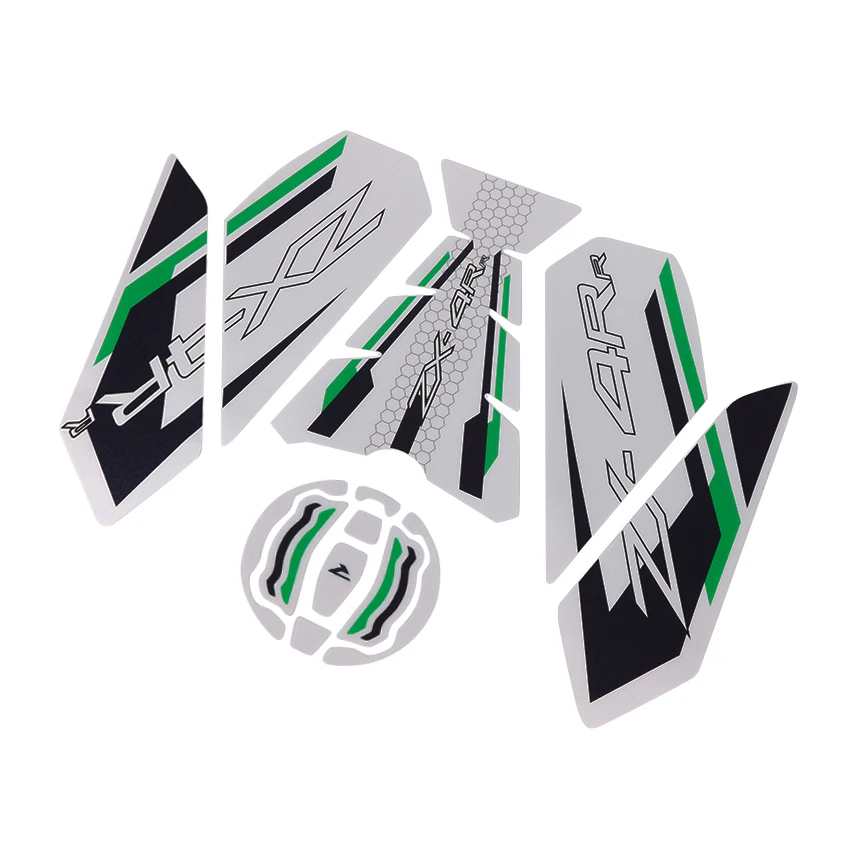 

For Kawasaki ZX400 Ninja ZX4RR ABS 2023 2024 2025 Years Motorcycle Side Fuel Tank Pads Decals Protector Body Fishbone Sticker
