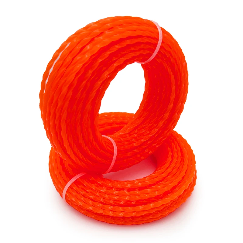 Twist 3.0 มม. 15 ม. สายทริมเมอร์สําหรับสวนเครื่องมือไฟฟ้าเครื่องตัดหญ้าเครื่องตัดหญ้า