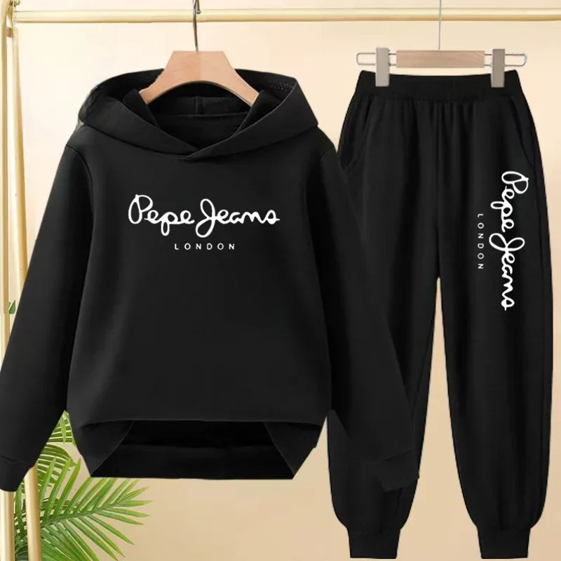 Autumn/Winter New Style Men's and Women's Universal Classic Print Casual Sweatshirt Sportswear Set Fashion and Urban Style