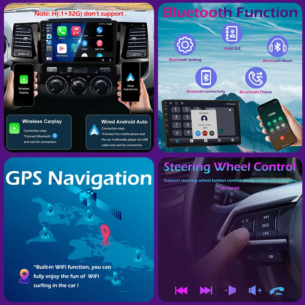 For Ford Transit 2015 2016 2017 2018 Android 14 Wireless Carplay Navigation GPS Cooling fan  Autoradio Car Multimedia Player