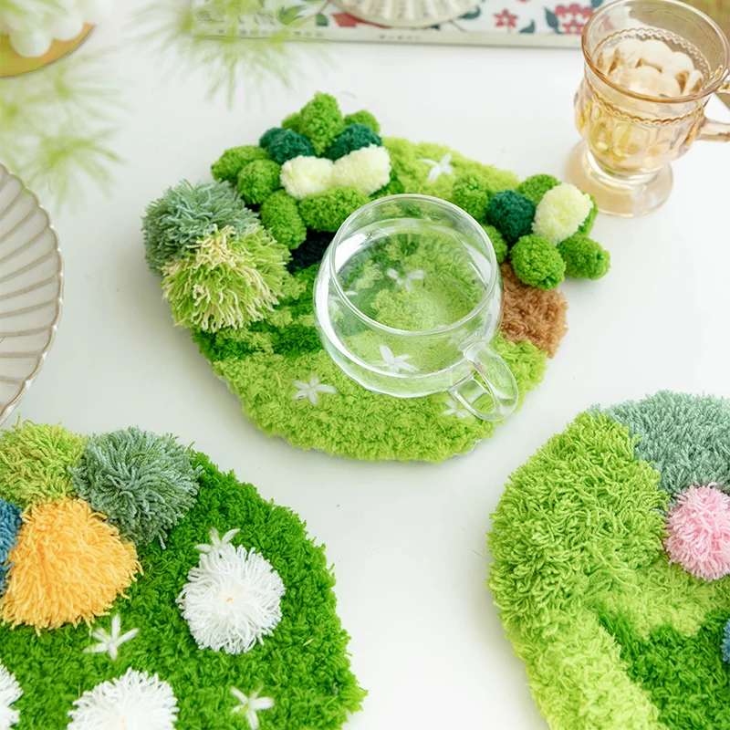 

Handmade DIY Moss Coaster Material Package, Novice Zero Basic Gift, Desk Decoration Ornament, Green Handmade
