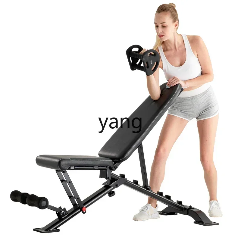 

LTT Foldable Fitness Chair Home Bench Press Training Stool Gym Professional Fitness Flat Bench