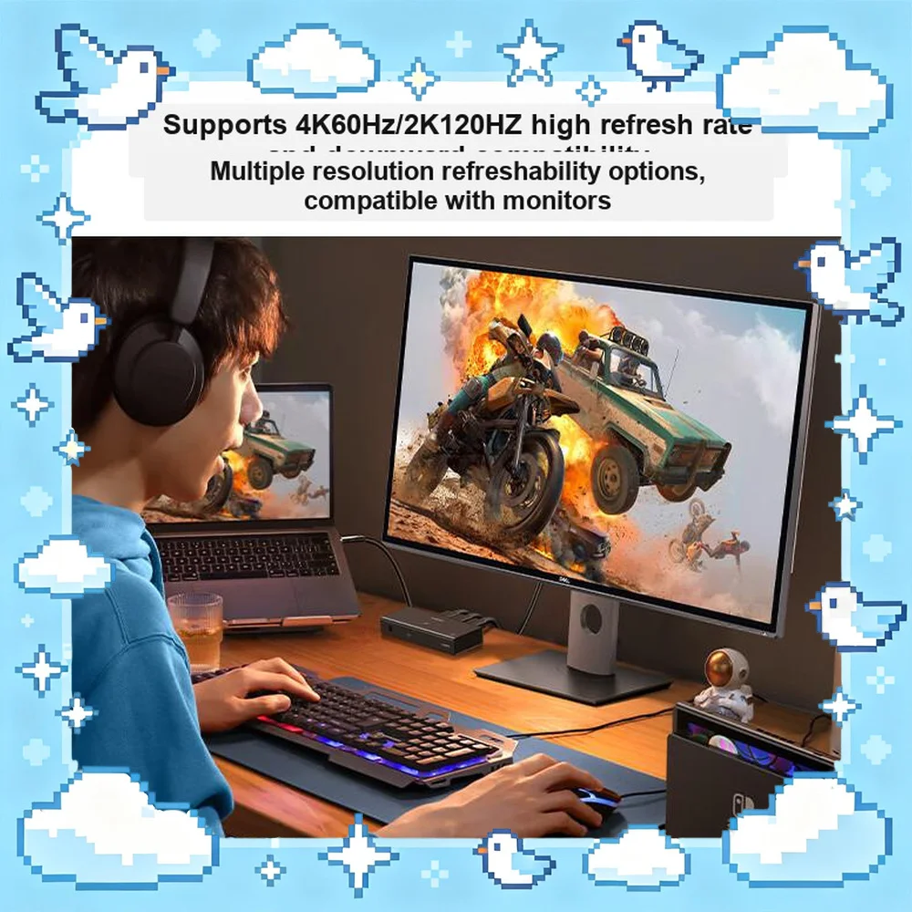 UGREEN CM598 90800 HDMI 2.0 Switch 3 in 1 Out 4K 60Hz Video Selector for TV Monitor Game Console