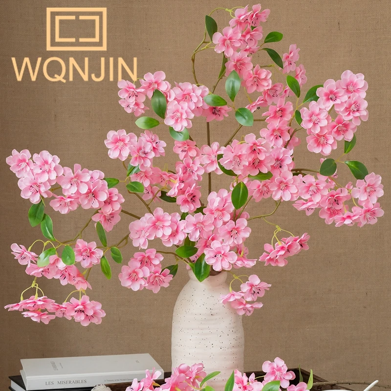 1PC Light Luxury Cherry Blossom Simulation Fake Flower Decoration Living Room Dining Table Flower Indoor Bouquet Ornament