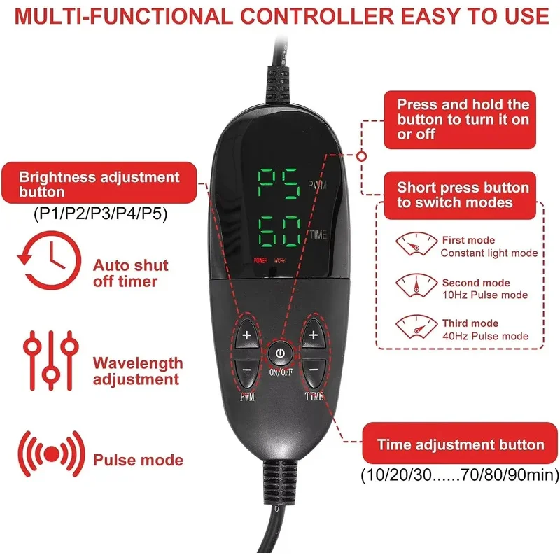 2025 Новые подушечки для терапии красным светом, светодиодные подушечки для терапии ближнего инфракрасного света 660 и 850 нм, большие подушечки для лечения всего тела