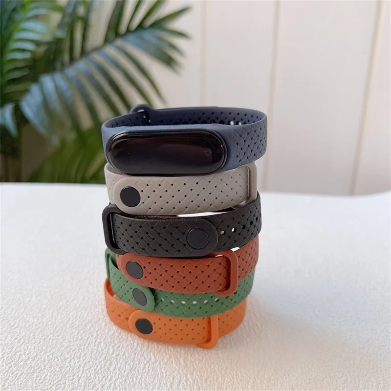 Armband Voor Xiaomi Mi Band 7 6 5 Gevlochten Siliconen Horlogeband Sport Smart Horloge Vervanging Polsband Correa Mi Band 5 4 3 Band