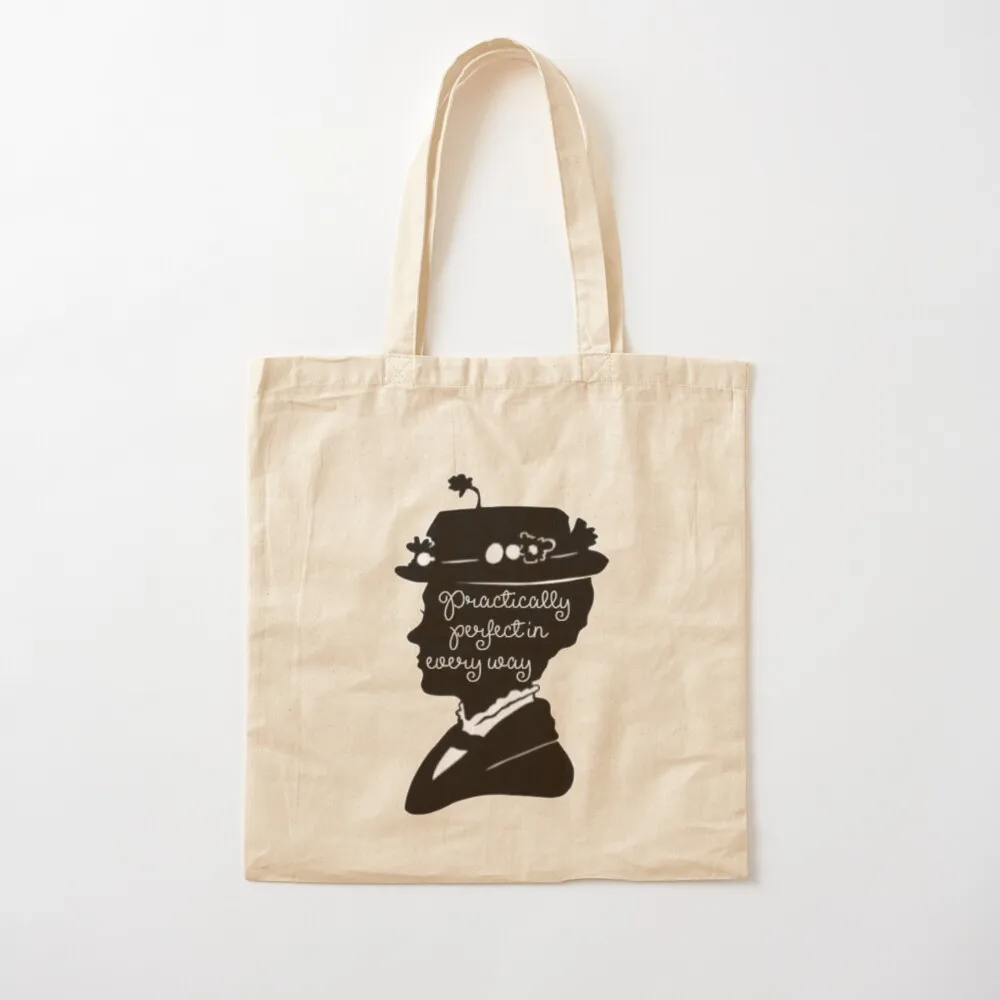 Practically Perfect in Every Way, Mary Poppins Tote Bag Women's beach bags Lady bags Canvas Tote Bag