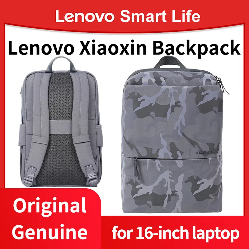 Lenovo Xiaoxin Backpack B1 Wear-resistant and Spillproof for 14/16 Inch Laptop with Built-in Multifunctional Layer Camouflage