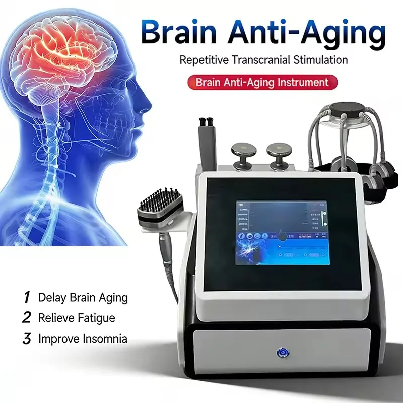 5D Magnetic Quantum Brain Anti-Aging Instrument Transcranial Magnetic Stimulator Head Massager for Meridian Dredging Health Care