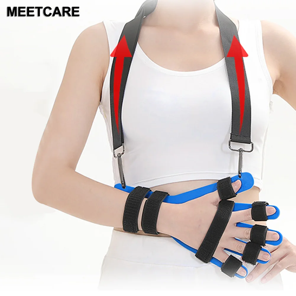 Hand Wrist Orthosis Separate Board Breathable Finger Splint Fingerboard Flex Spasm Extension Splint Training Therapy Stroke