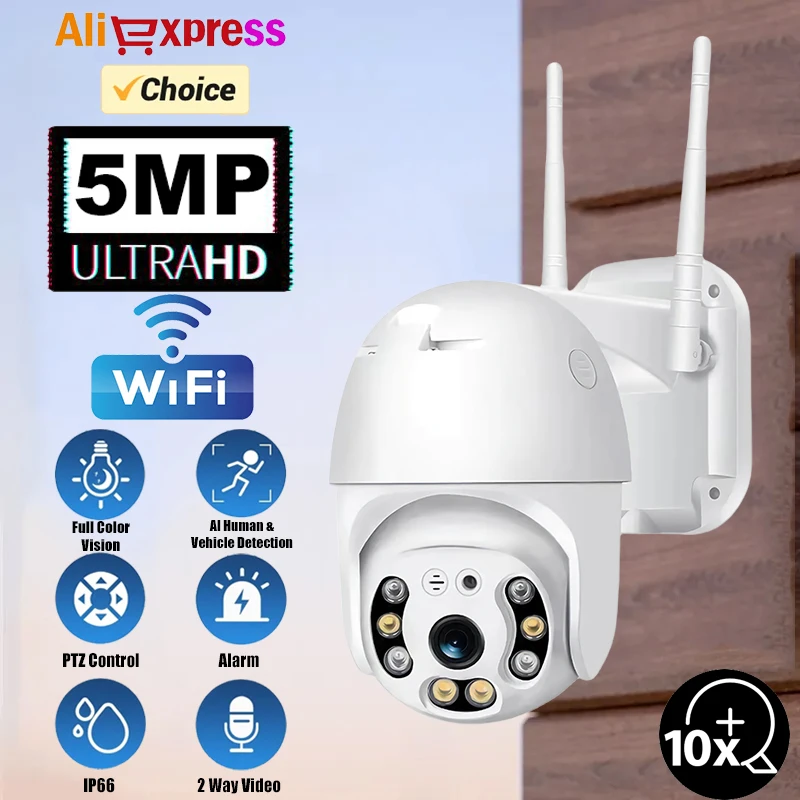 

v380pro Wireless 2.4G WiFi Security IP Camera System Smart outdoor Night Vision Cam 3MP/5MP