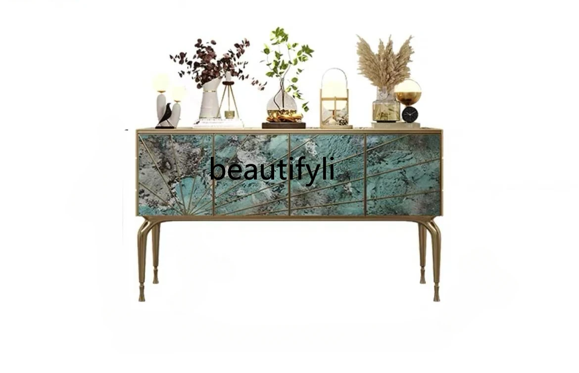 

Light luxury decorative porch cabinet dining side locker