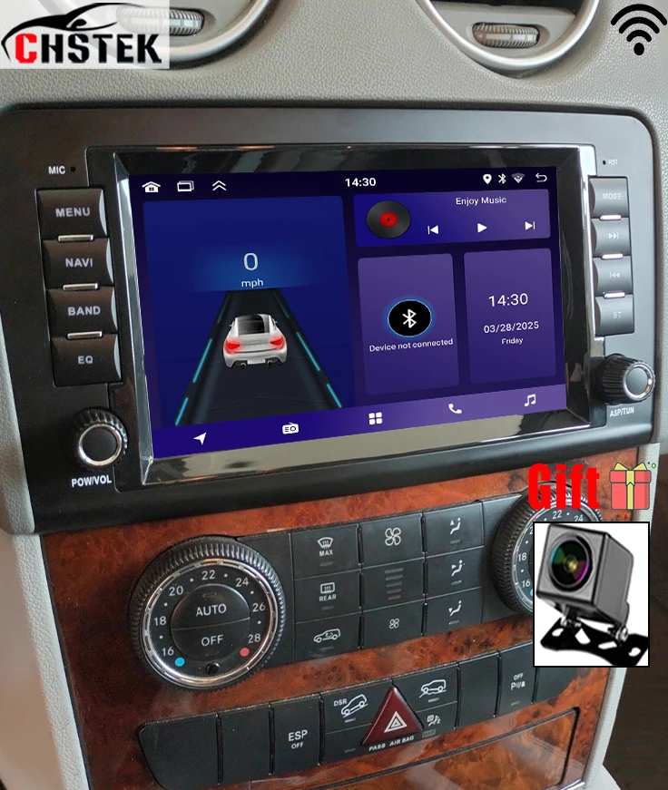 Автомобильный радиоприемник CHSTEK для Mercedes Benz ML-Class W164 GL-Class X164 ML350 GL350 Модели Android-плеера с сенсорным экраном и громкой связью FM