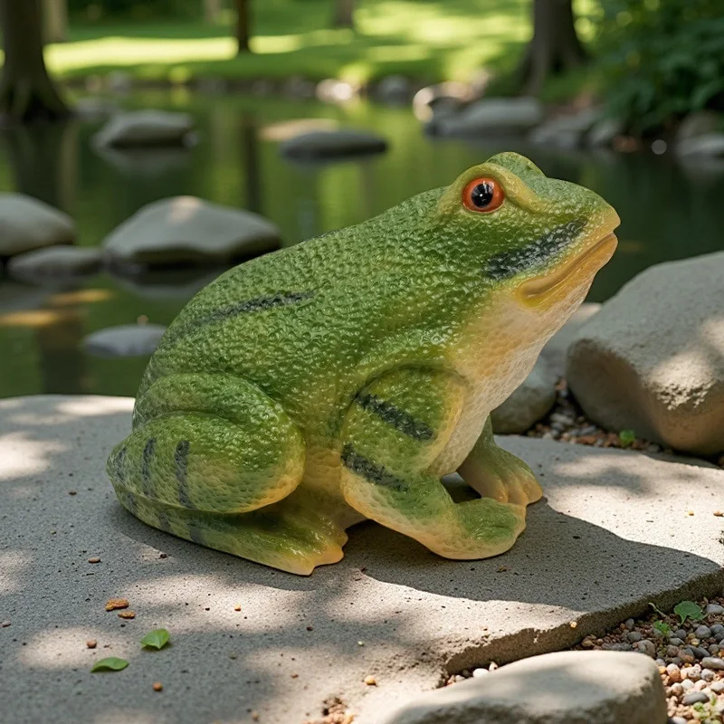 Frog simulated animal decoration micro landscape ornaments rockery landscaping decoration exquisite home decoration