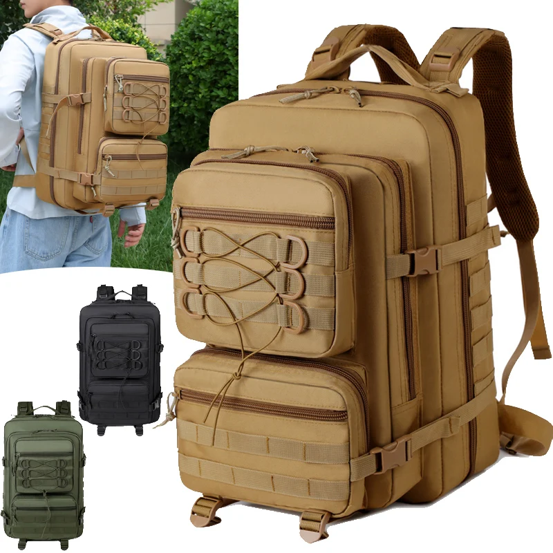 

50L Sturdy Nylon Waterproof Tactical Sports Trekking Fishing Hunting Camping Hiking Bag Backpack Outdoor Rucksacks