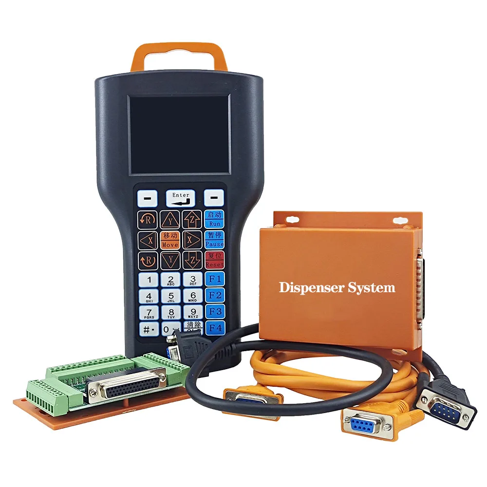 Offline automatic 3/4 axis glue dispenser controller system screw machine soldering machine V7V8 version handle operating system