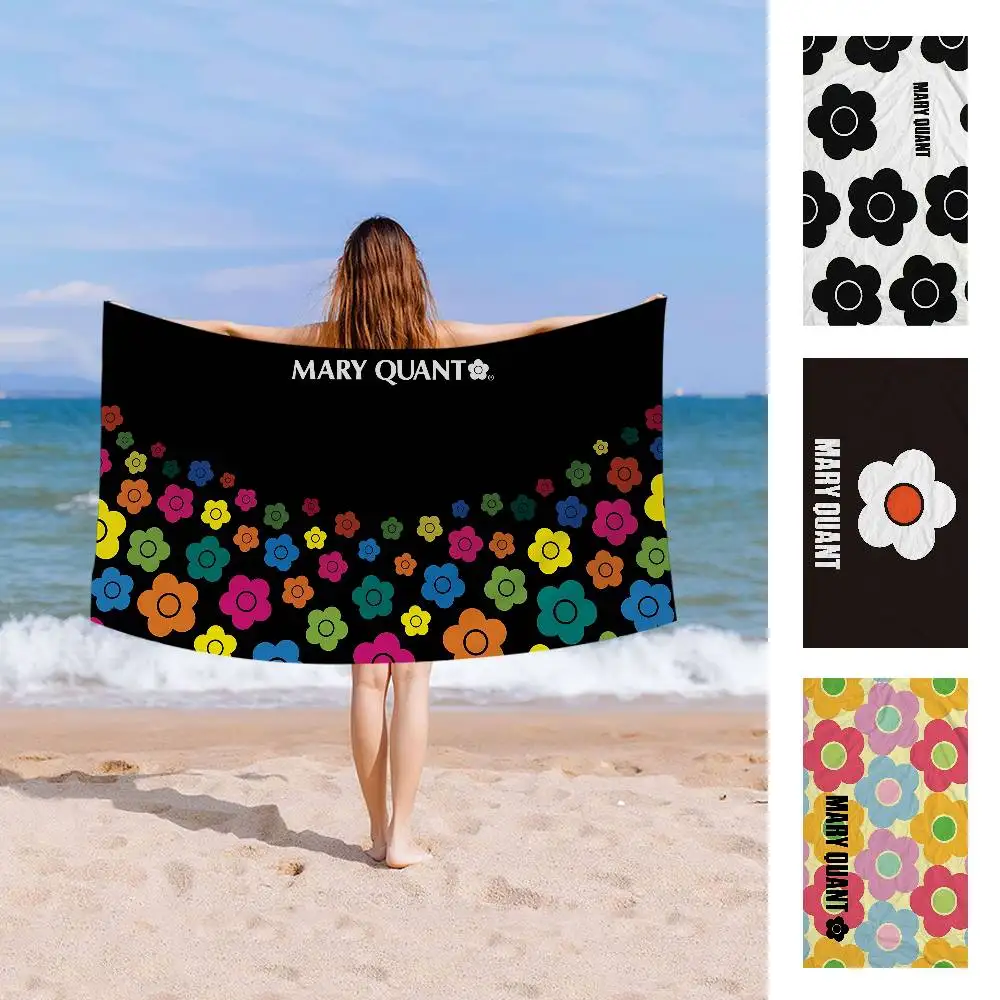 Fashion Logo Q-Quant M-Mary Beach Towel Colorful Bath Towels For Girl Microfiber Quick Dry Custom Sand Free Beach Yoga Spa Gym