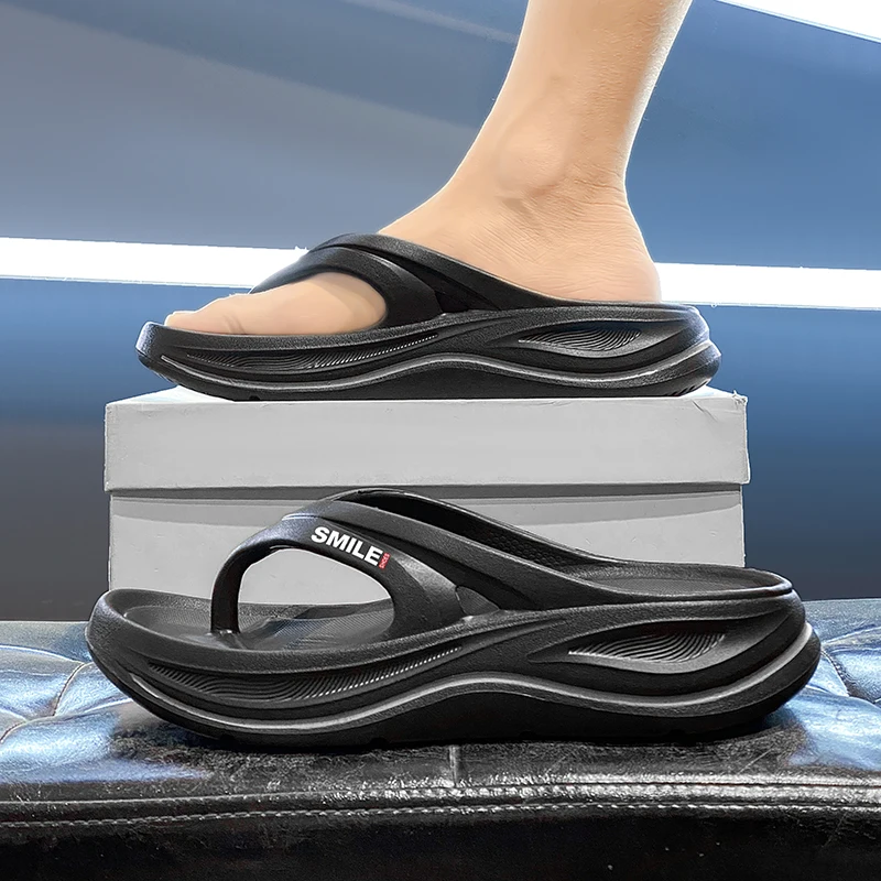 Men's Summer 2026 New Anti-Slip Wear-Resistant Home Slippers Beach Sandals Comfortable EVA Material Thick Bottom Casual Flip ...