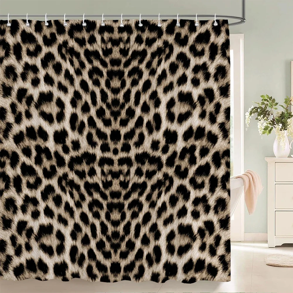 

Sexy leopard 3d Shower Curtains Waterproof Fabric Geometric Flower Bathroom Curtain With Hooks Decor 180*200cm Bathtub Screen