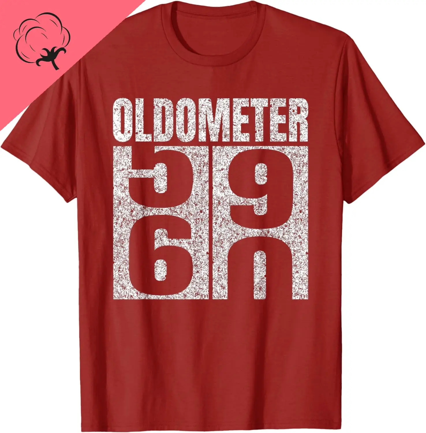 60th Birthday Oldometer 59-60 Vintage Funny Gifts Men Women T-Shirt Cotton Print Original Design Gifts T Shirts Ropa Hombre