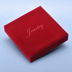 Wholesale 1piece/lot Jewelry Box for necklace Box red/yellow/gray SQUARE Velvet box 17mm/19mm