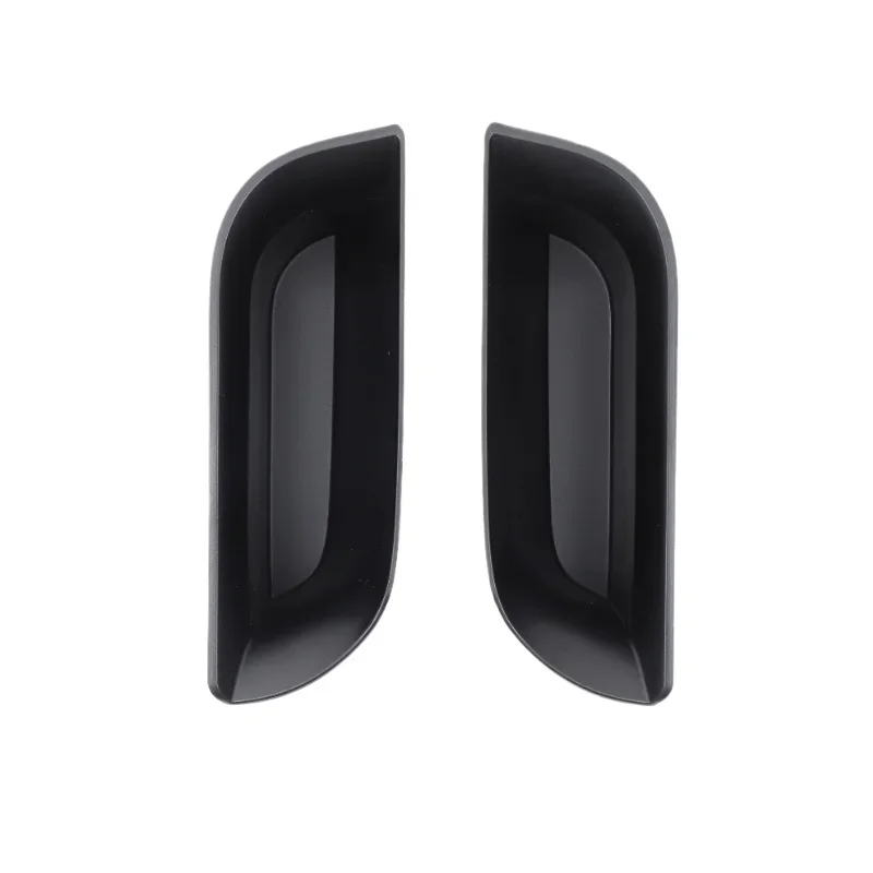 ل سيات ليون 1P 2008-2012 ABS الأسود باب السيارة الأمامي درابزين فرز صندوق تخزين اكسسوارات السيارات الداخلية