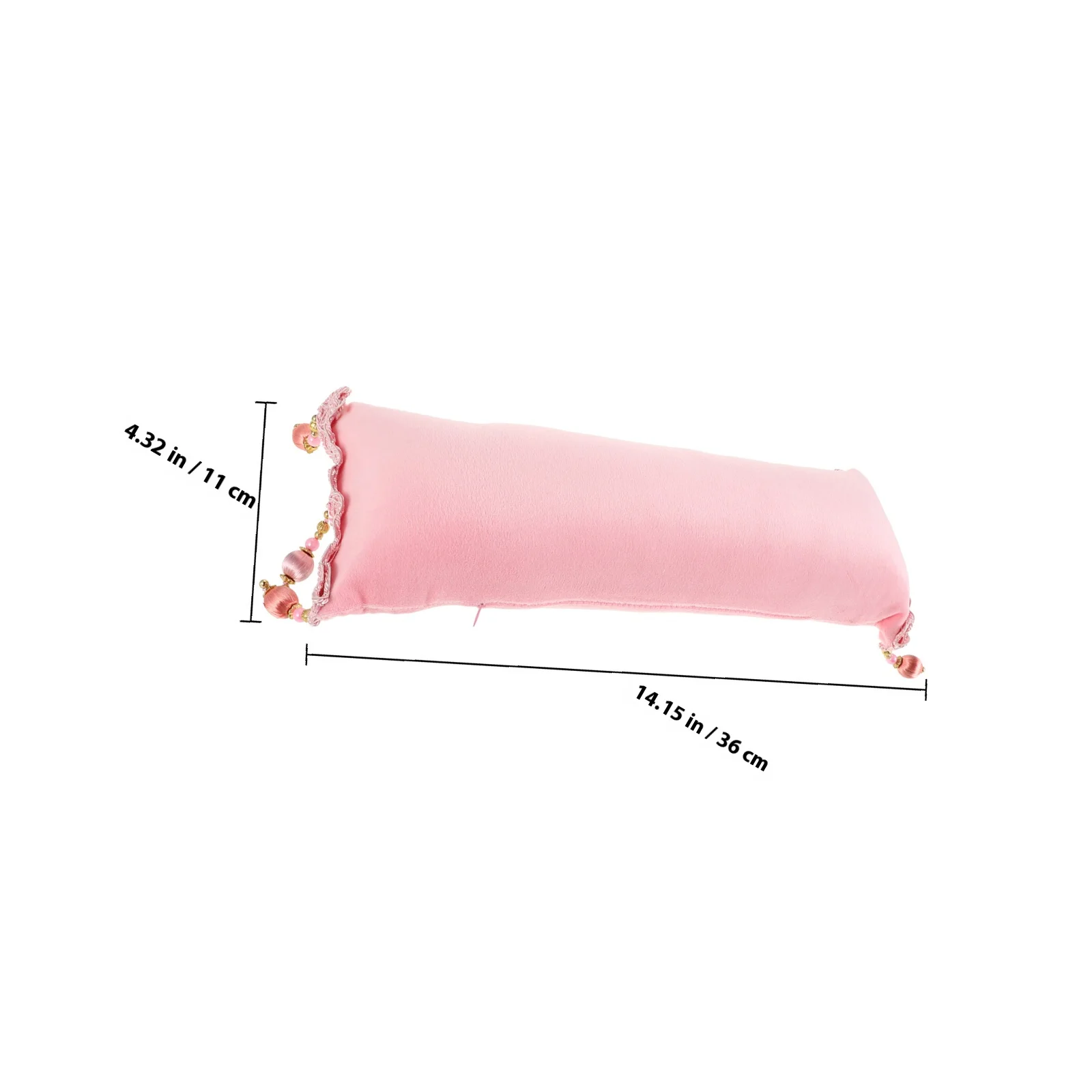 مسند يد للأظافر عتيق مع تصميم شرابة، غطاء قابل للإزالة وقابل للغسل، دعم ذراع إسفنجي مريح لمكتب الأظافر #2