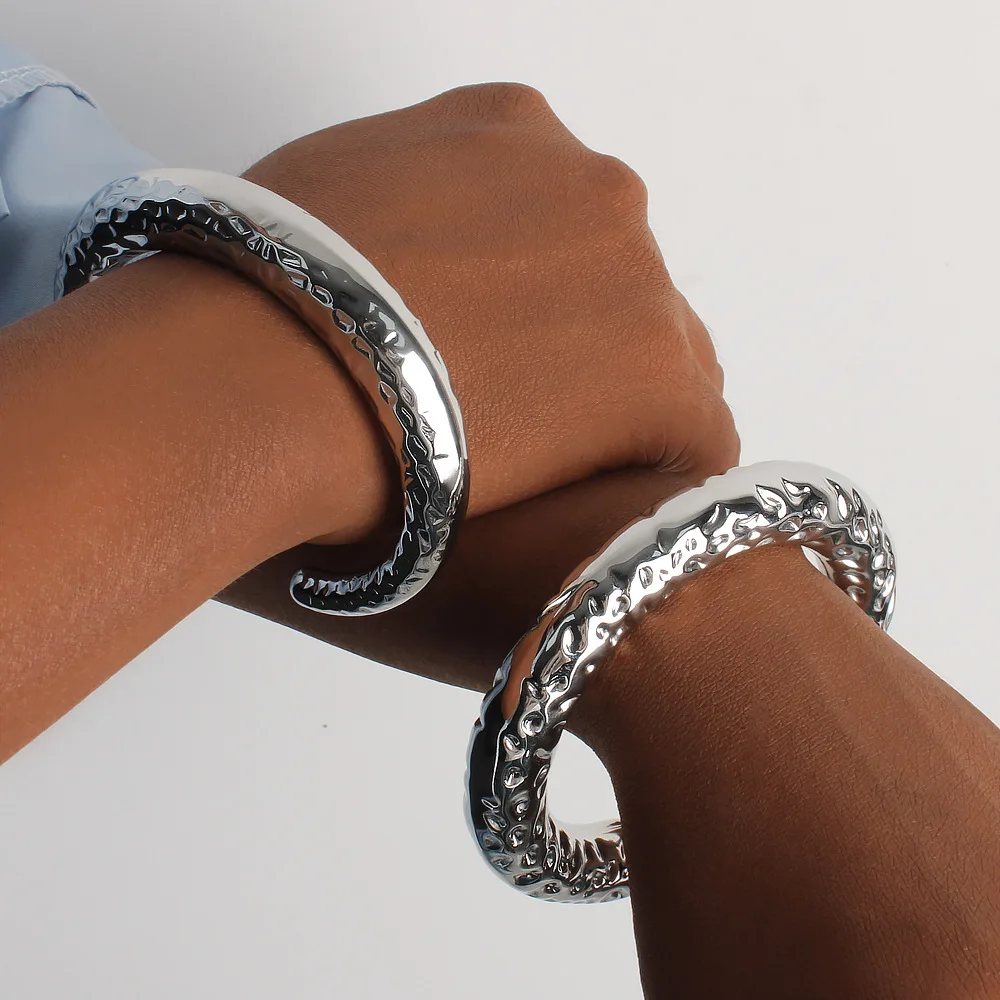 

Trendy Style C Shape Stainless Steel Bracelet Versatile Personalized Wristband for Women 2025 Fashion Party Jewelry Accessories