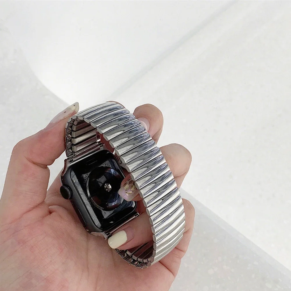 Apple Watchバンド44mm Ultra 49mm Series10 9 8 7 6 5 4 3 SE 38/42 40mm ボヘミアブレスレット iWatch 41mm 45mm 46 49用伸縮性ストラップ