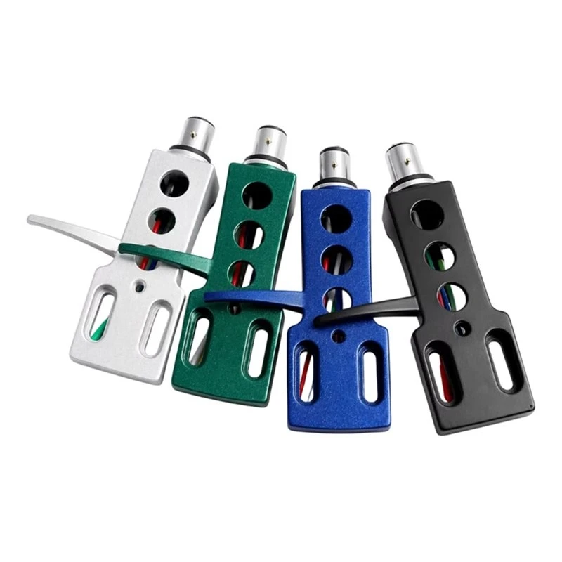 X64A-Universal Aluminum 4-Pin Cartridge Holder 4Pcs Headshell For Audio-Technica Denon Panasonic Turntables Accessory