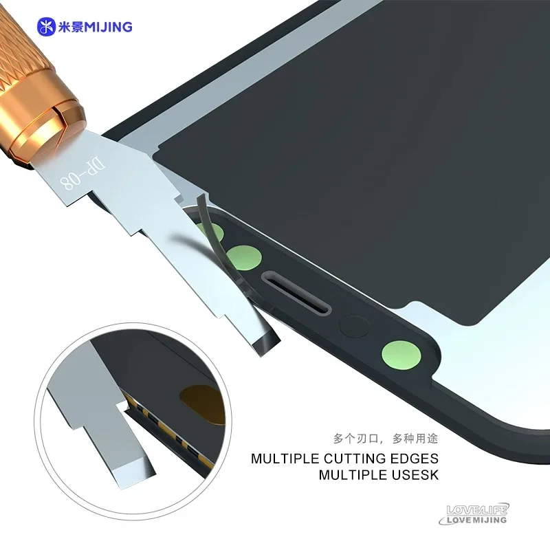5Pcs LCD Screen Bracket Glue Removal Blade Mobile Phone Frame Glue Removal Scraper Knife Edge Glue Adhesive Cleaning Blade