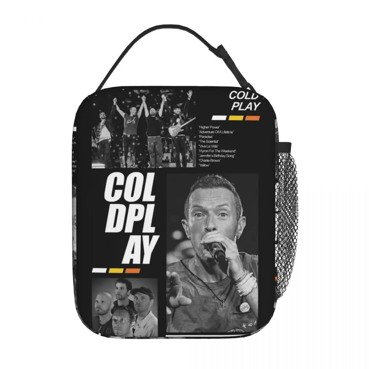 Cold.plays WORLD TOUR 2024 Rock Band Thermal Insulated Lunch Bags for School Portable Bento Box Thermal Cooler Lunch Boxes