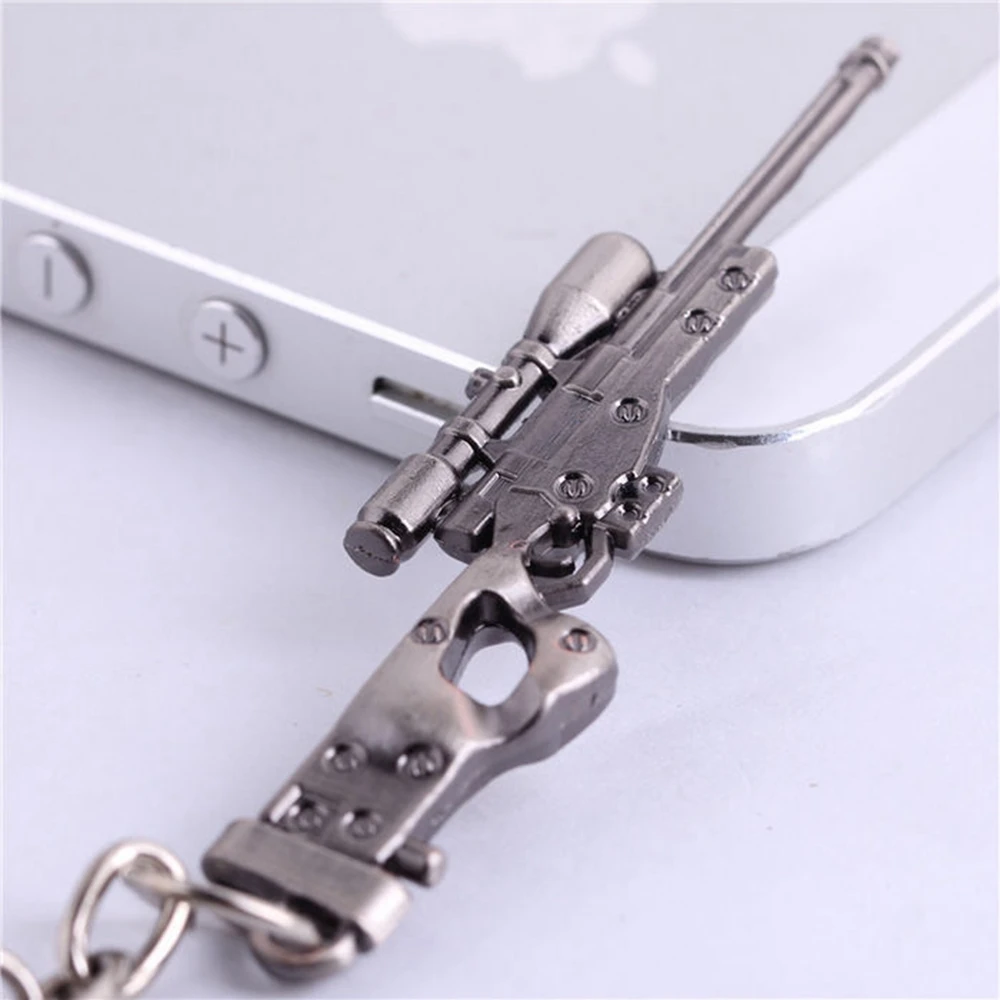 AK47 M16 Gun Keychain Men Trinket Key Chain Ring Rifle Male Jewelry Souvenirs Gift