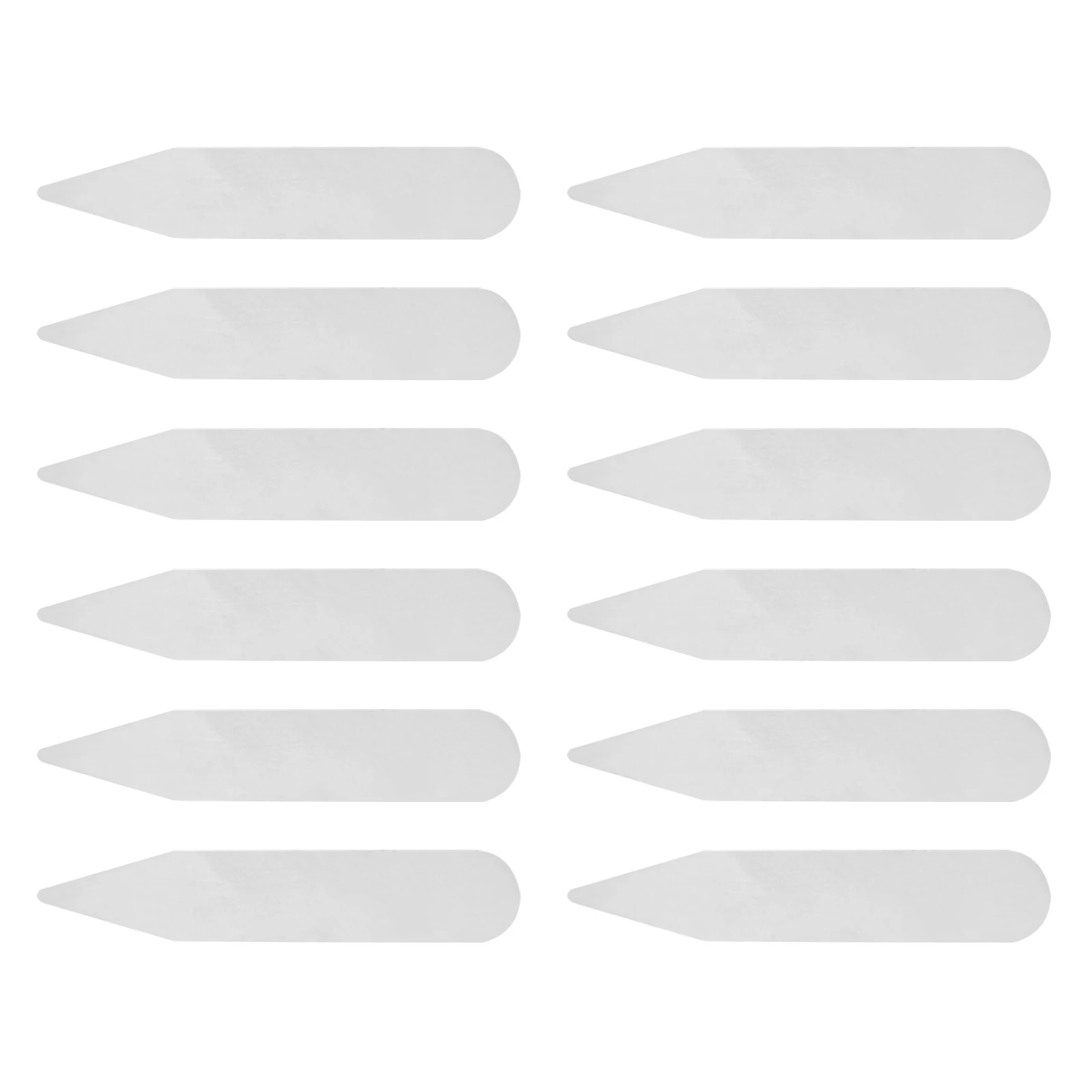 Collier Transparent de qualité Pet, 300 pièces, matériau Durable et réutilisable, Support de col de chemise, accessoires à usage quotidien