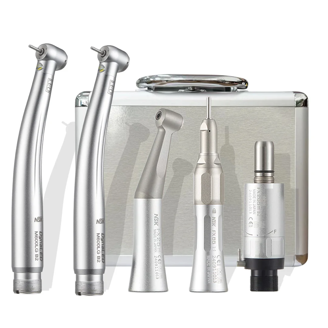 NSK Dental 1:1 Contra Angle Low Speed Direct Drive Handpiece FX Set Pana-Max2 Dental High Speed Handpiece Turbine Handpiece