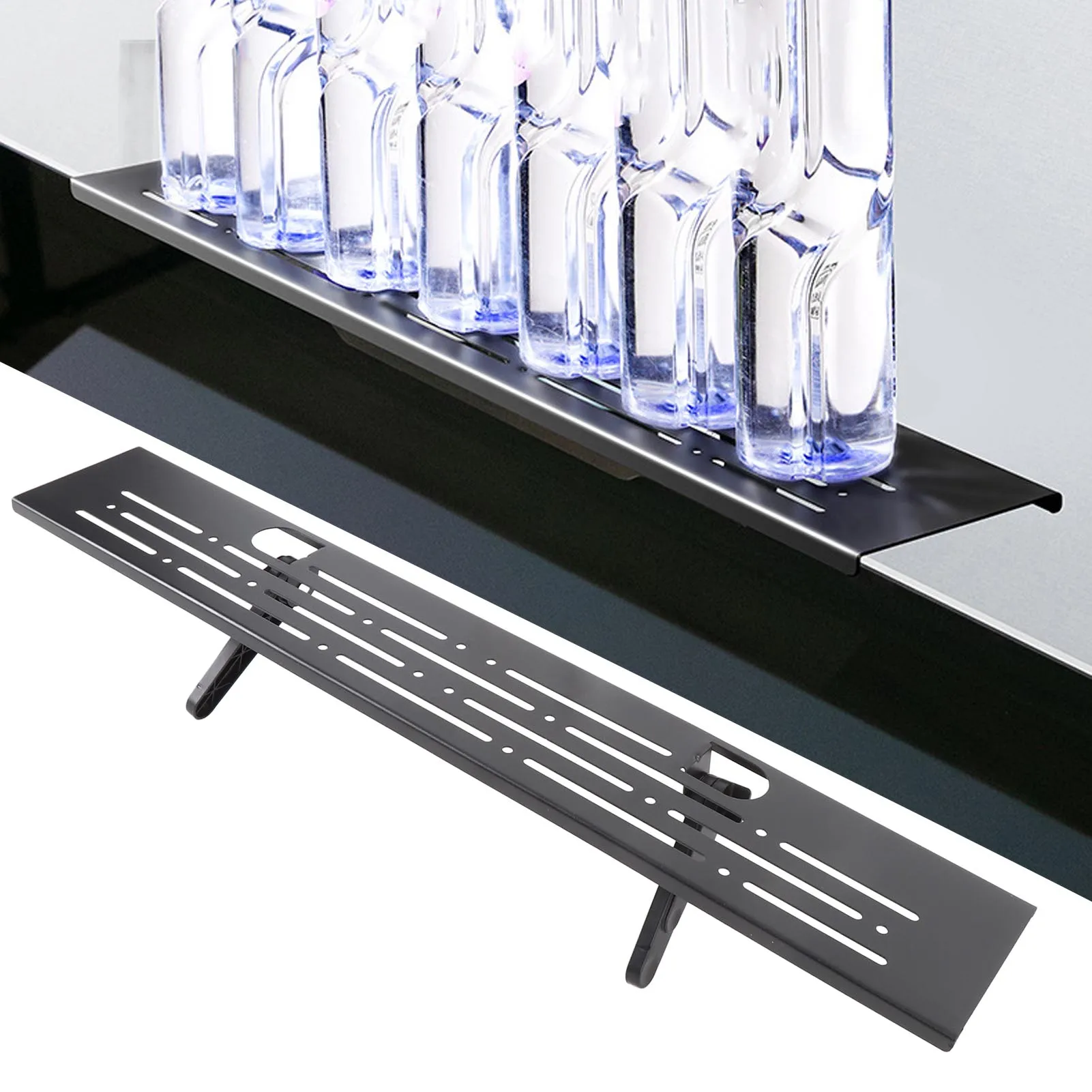 TV Top Shelf Easy Installation Computer Screen Top Shelf Mount Sturdy Space Saving Adjustable Multifunctional for Game Console