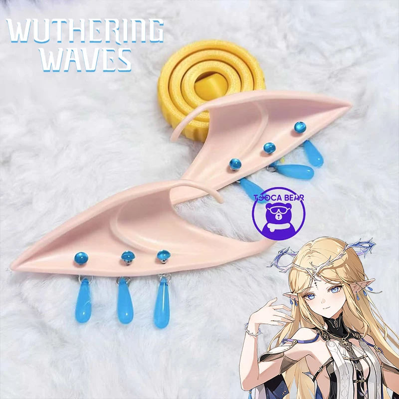 

Игра Wuthering Waves Cartethyia Fleurdelys Косплей Уши Реквизит Аксессуары Хэллоуин Женщины Девушки